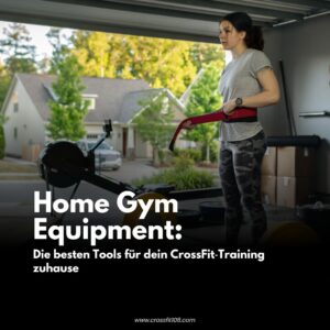 CrossFit Home Gym Equipment mit Langhantel, Kettlebell, Rack und Rudergerät